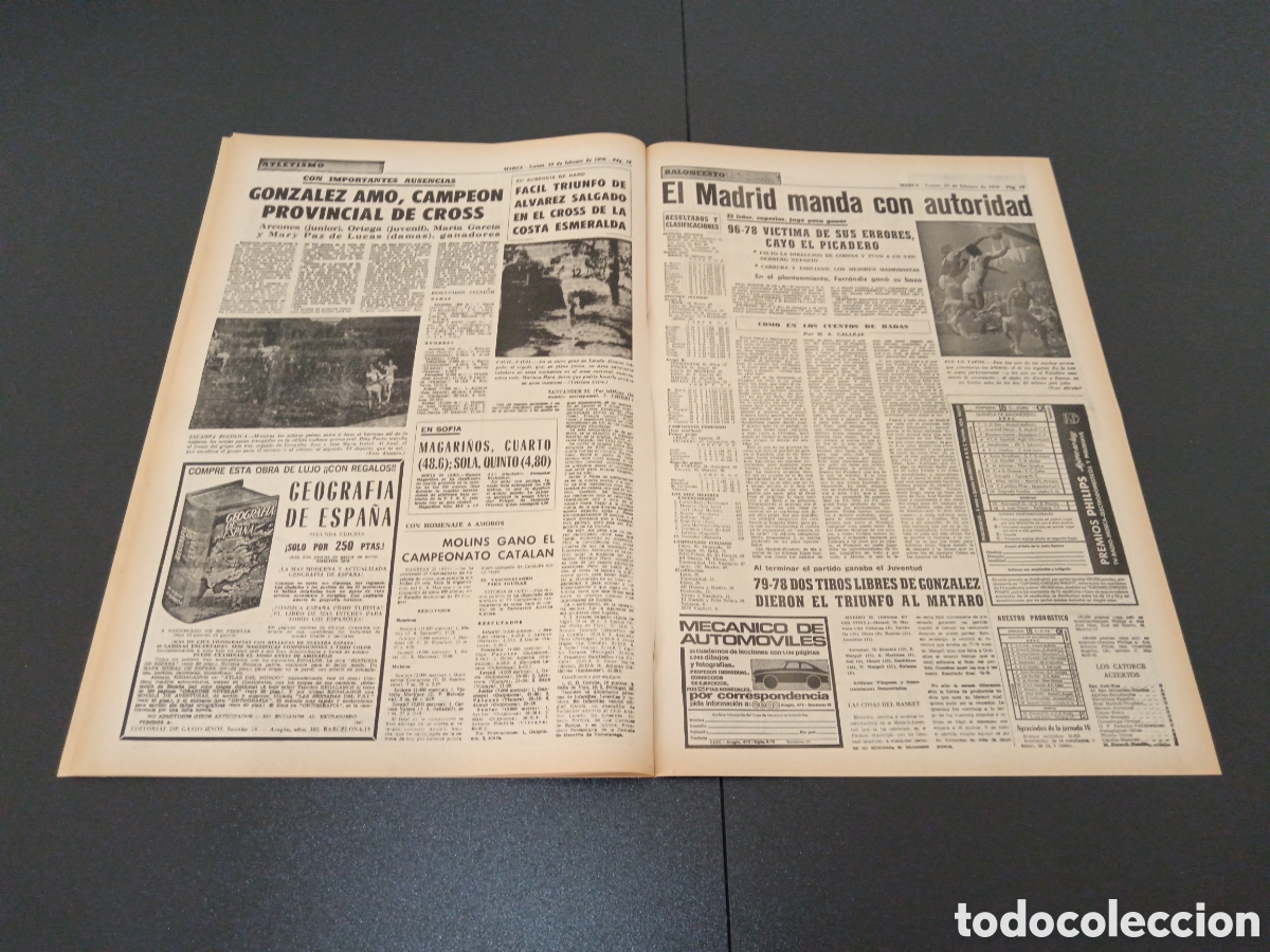 Coleccionismo deportivo: MARCA 23/02/1970 - Foto 8