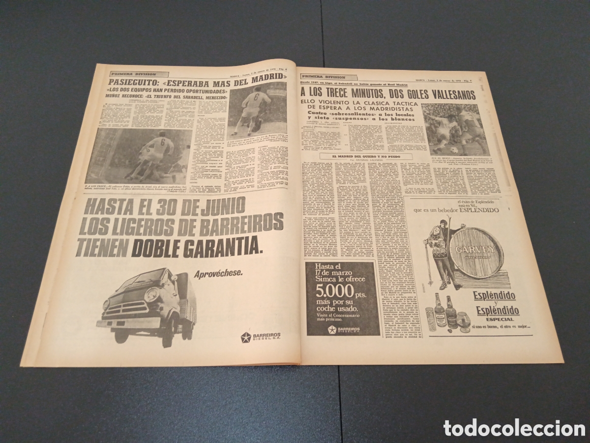 Coleccionismo deportivo: MARCA 02/03/1970 - Foto 4