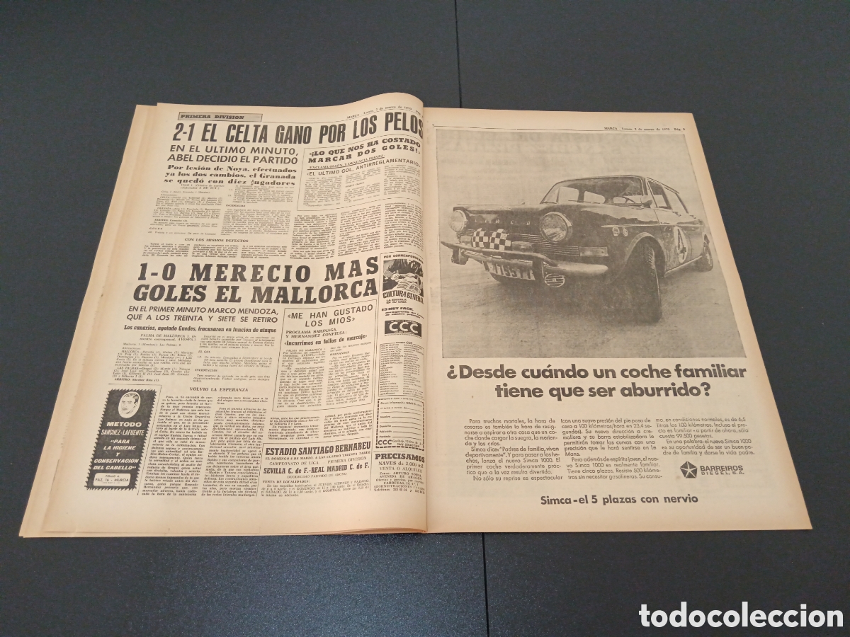 Coleccionismo deportivo: MARCA 02/03/1970 - Foto 5