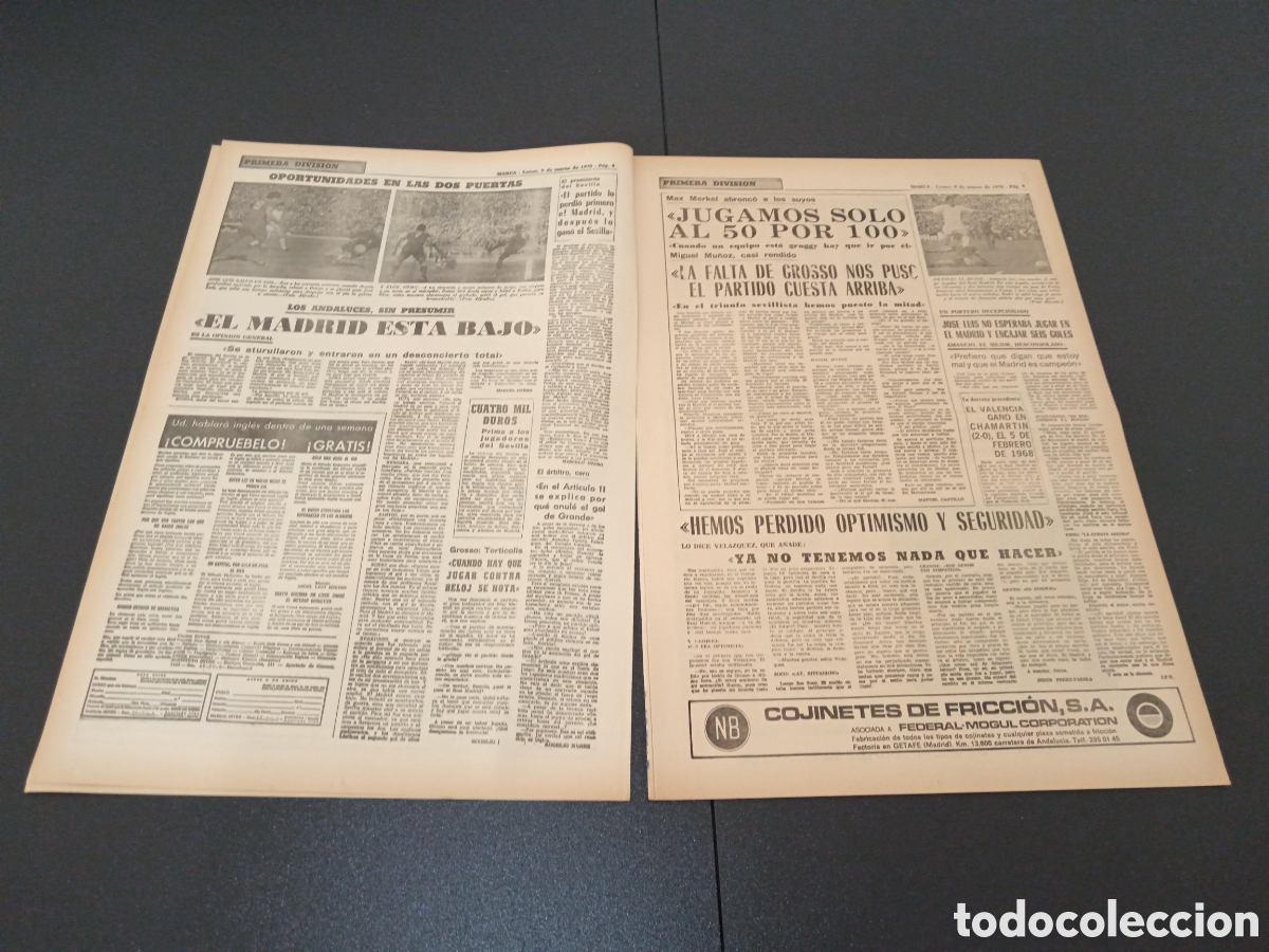 Coleccionismo deportivo: MARCA 09/03/1970 - Foto 3