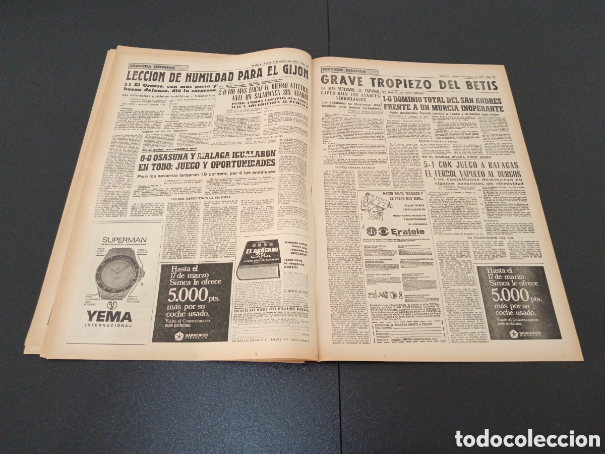 Coleccionismo deportivo: MARCA 09/03/1970 - Foto 9