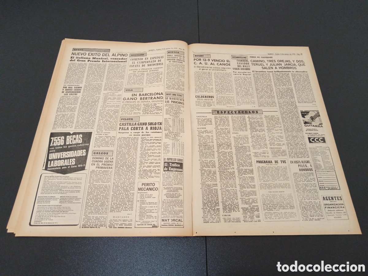 Coleccionismo deportivo: MARCA 09/03/1970 - Foto 12