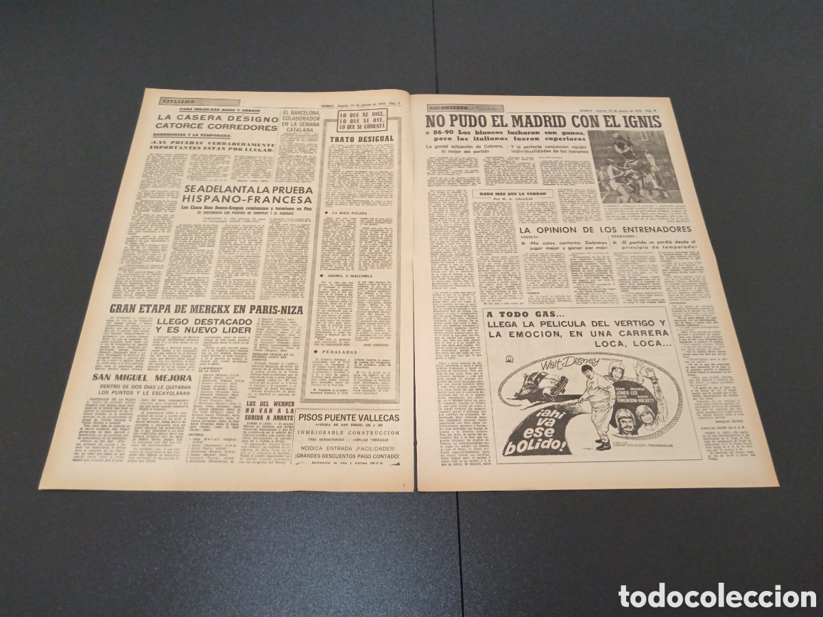 Coleccionismo deportivo: MARCA 12/03/1970 - Foto 2