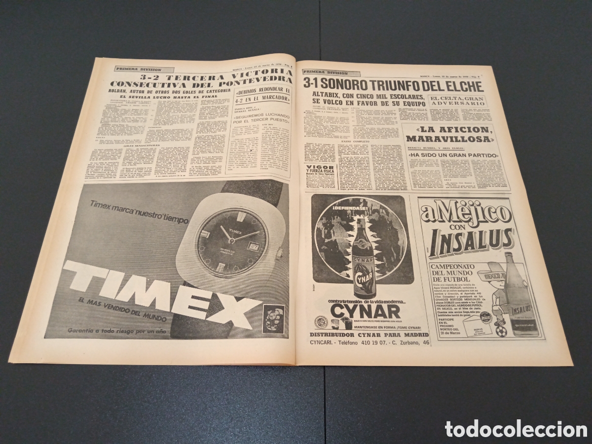 Coleccionismo deportivo: MARCA 23/03/1970 - Foto 5