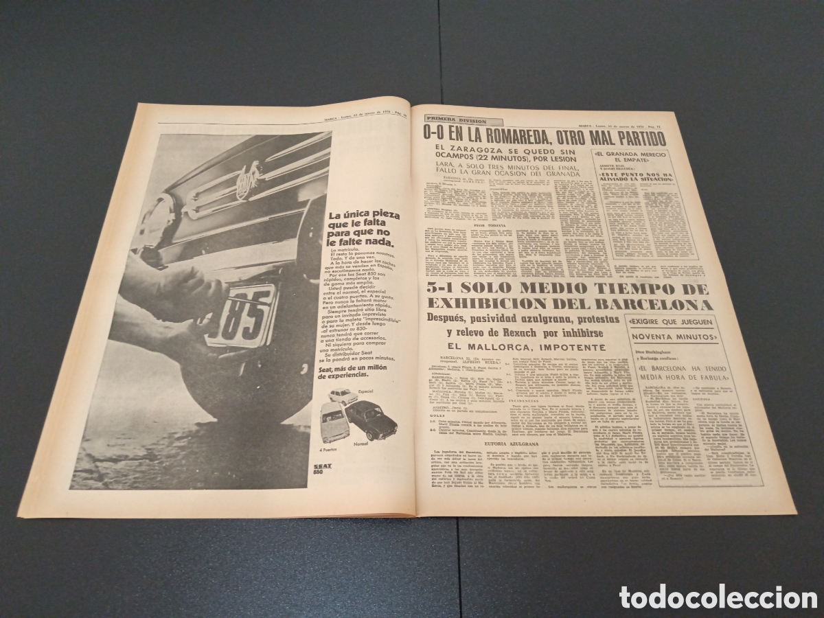 Coleccionismo deportivo: MARCA 23/03/1970 - Foto 6