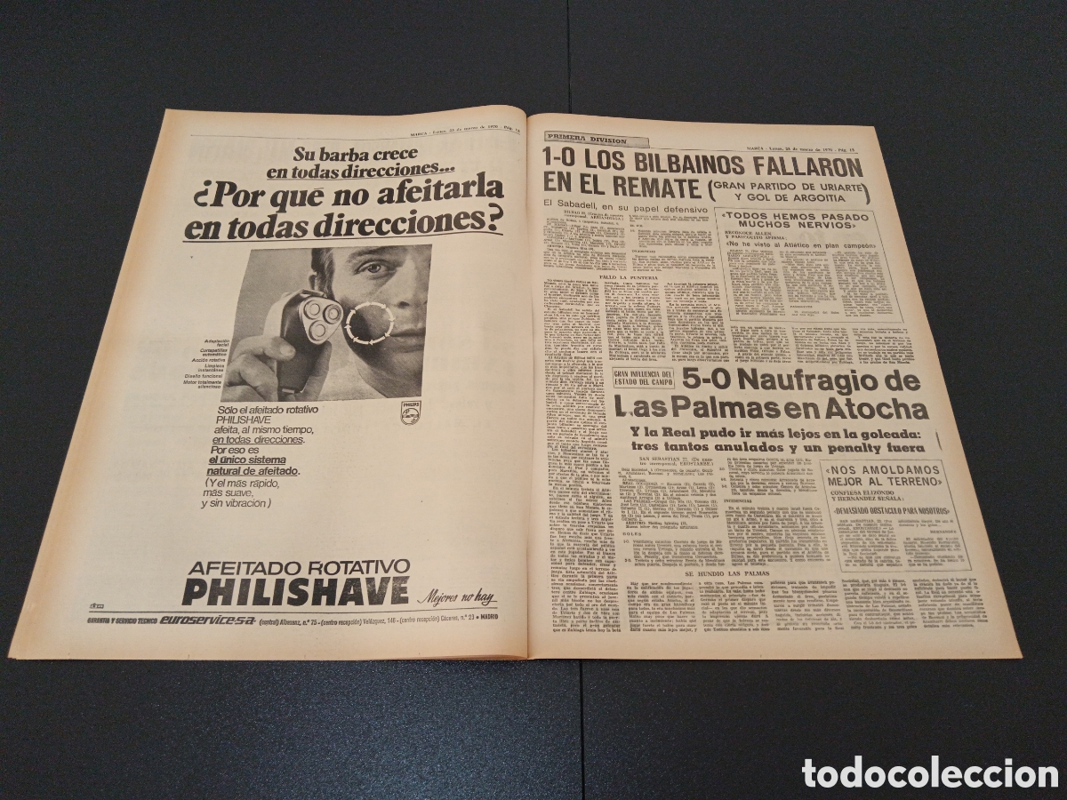 Coleccionismo deportivo: MARCA 23/03/1970 - Foto 7