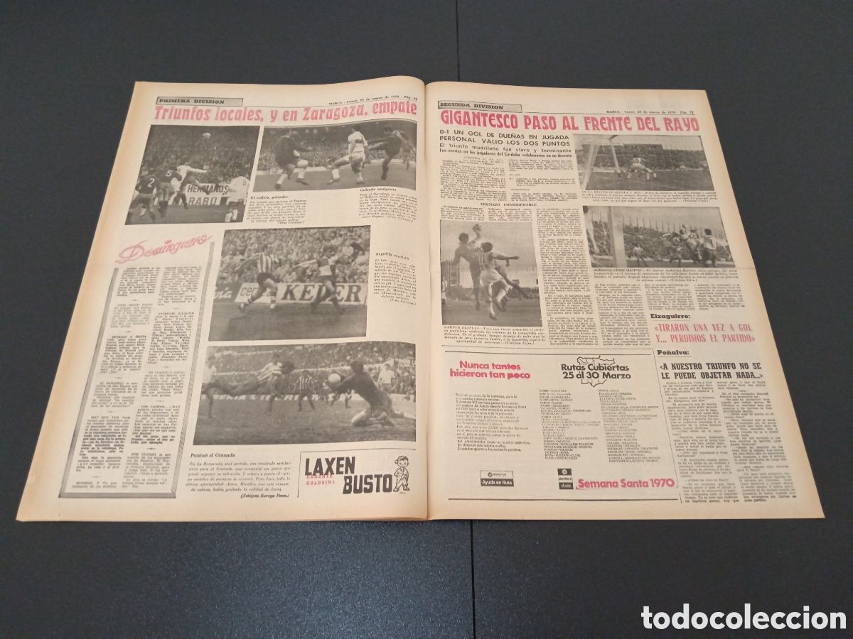 Coleccionismo deportivo: MARCA 23/03/1970 - Foto 8
