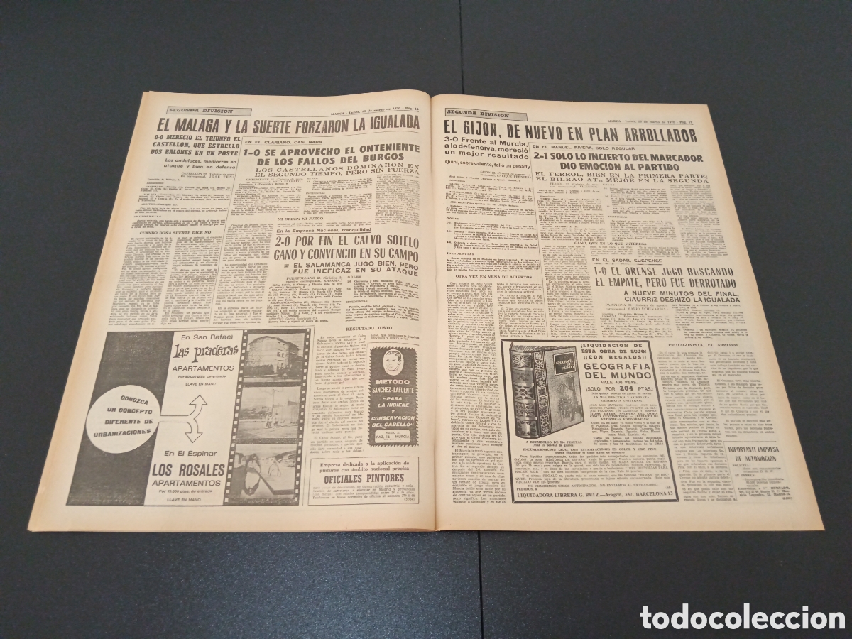 Coleccionismo deportivo: MARCA 23/03/1970 - Foto 9