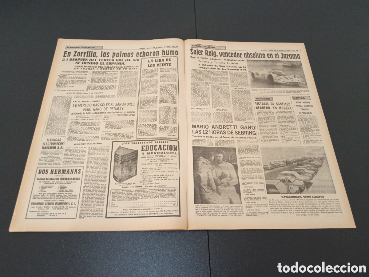 Coleccionismo deportivo: MARCA 23/03/1970 - Foto 10