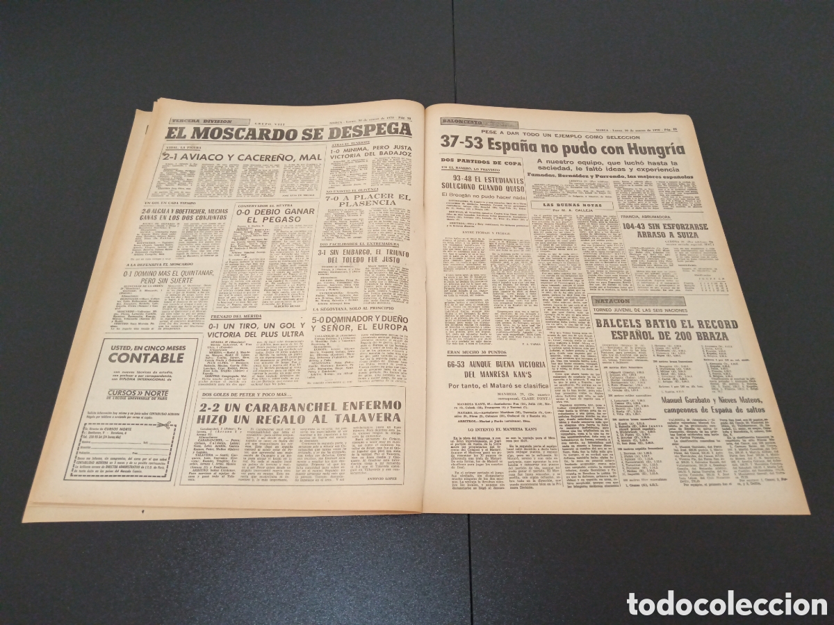 Coleccionismo deportivo: MARCA 30/03/1970 - Foto 11