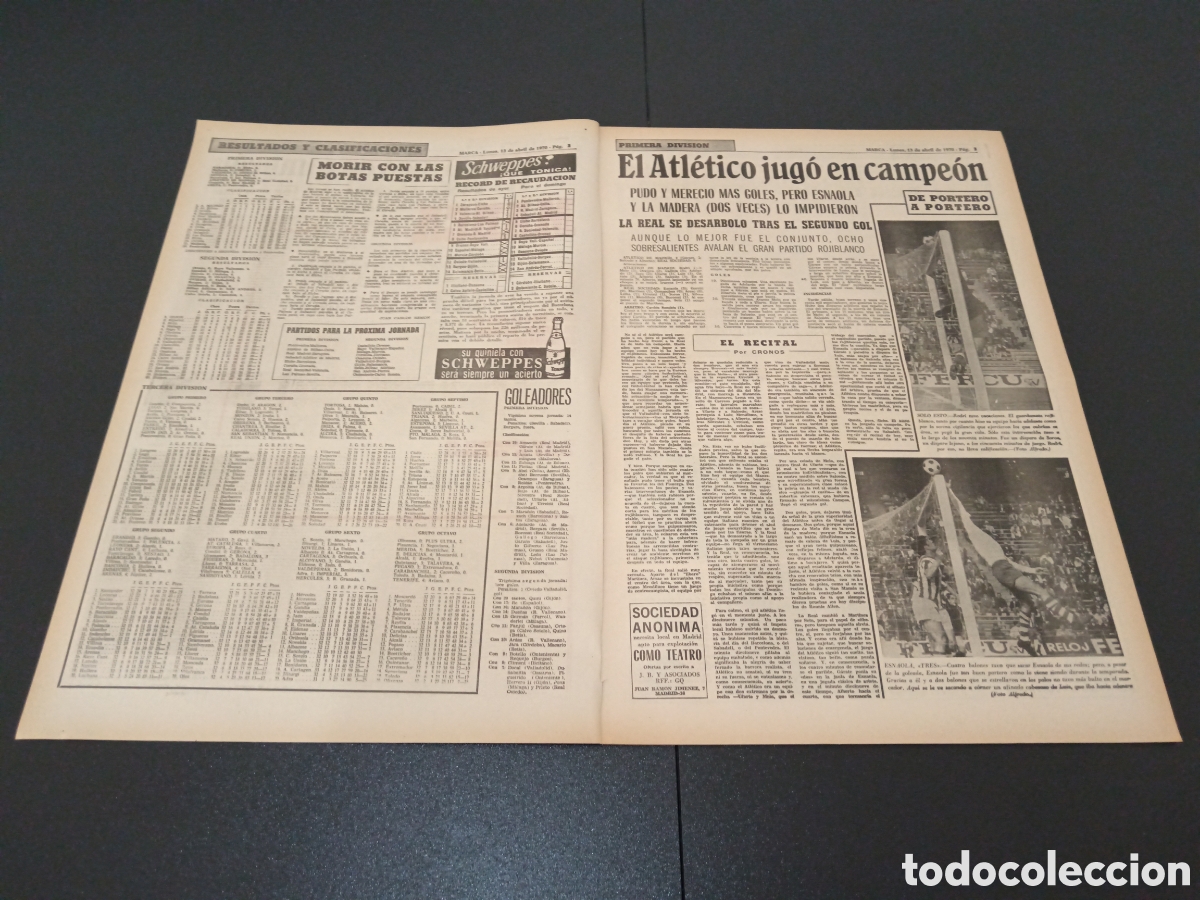 Coleccionismo deportivo: MARCA 13/04/1970 - Foto 2
