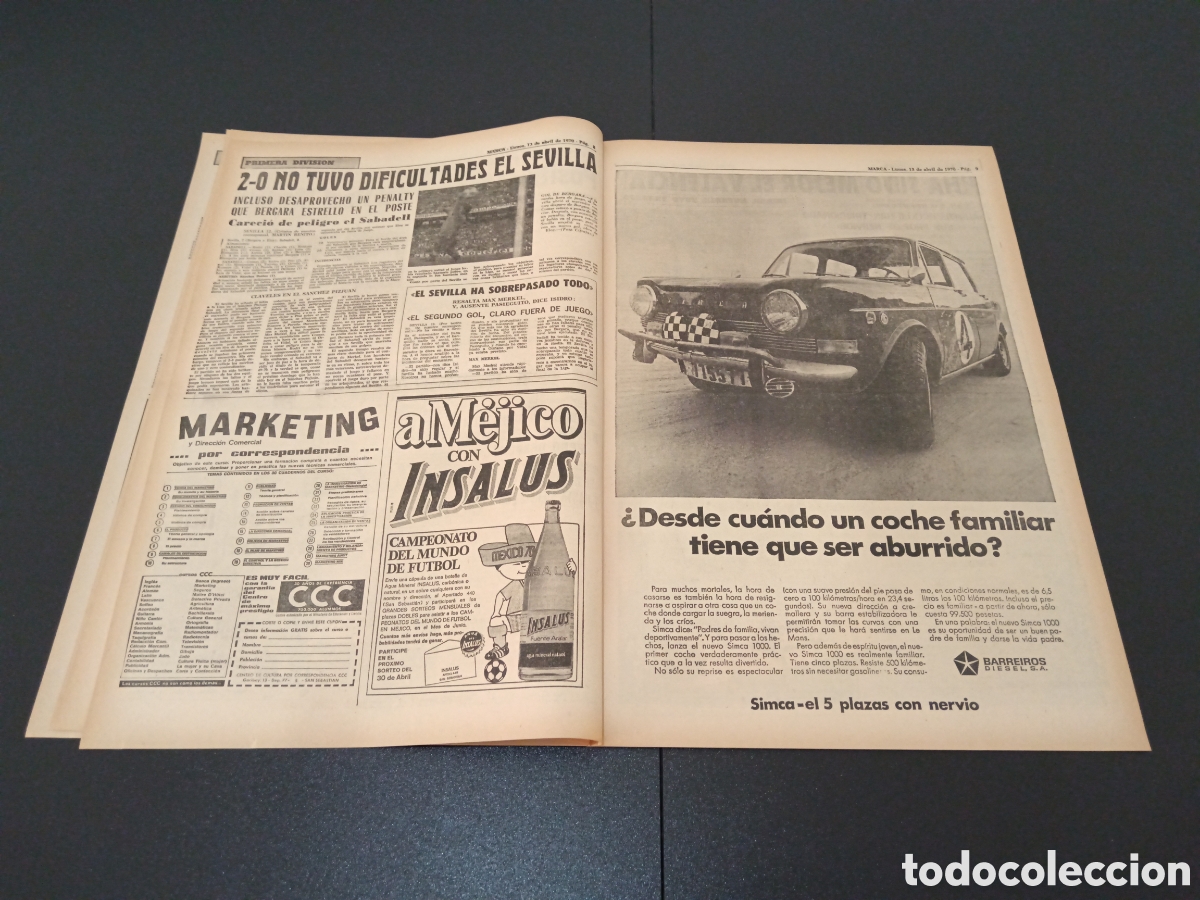 Coleccionismo deportivo: MARCA 13/04/1970 - Foto 5