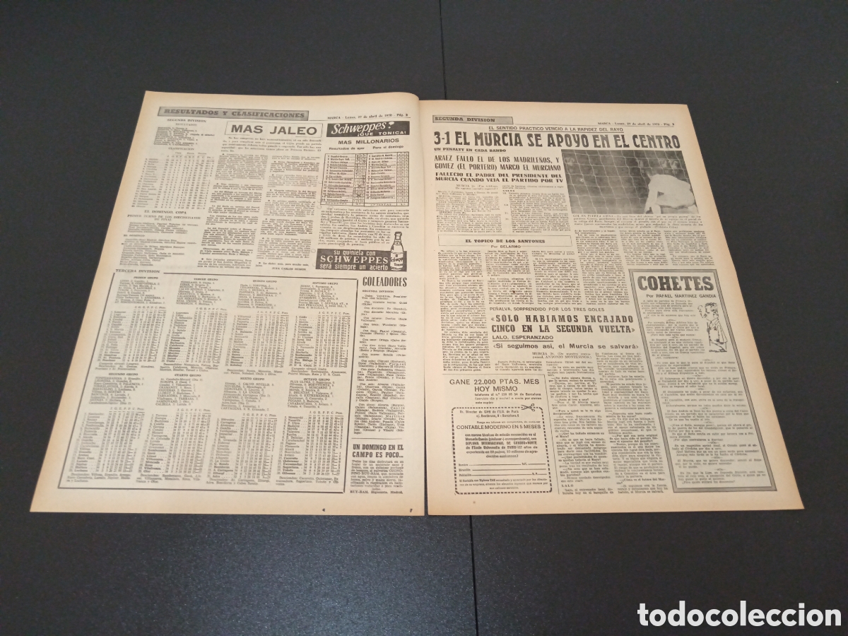 Coleccionismo deportivo: MARCA 27/04/1970 - Foto 2