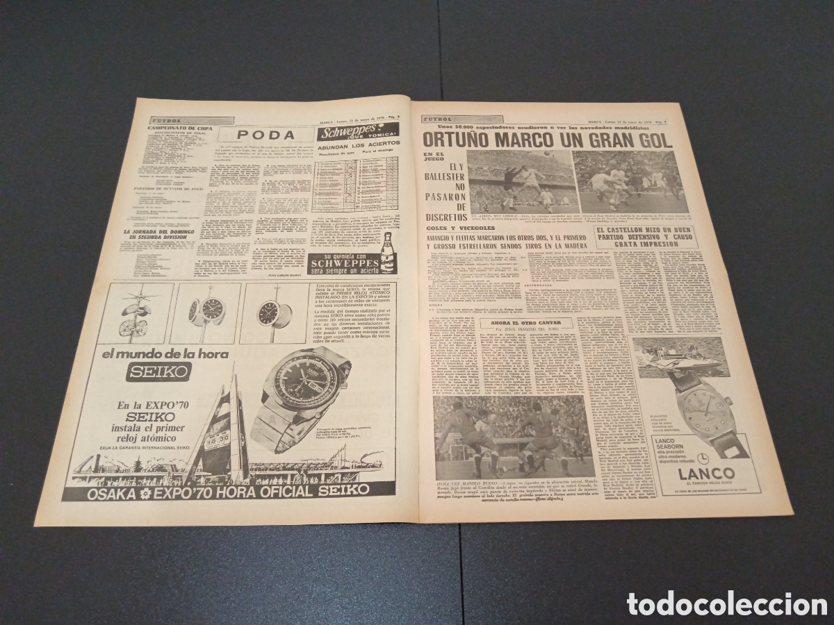 Coleccionismo deportivo: MARCA 11/05/1970 - Foto 2