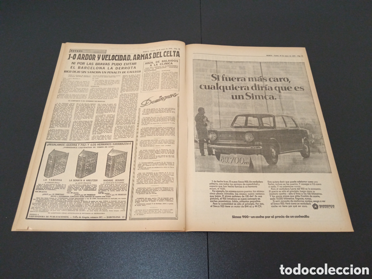 Coleccionismo deportivo: MARCA 18/05/1970 - Foto 6