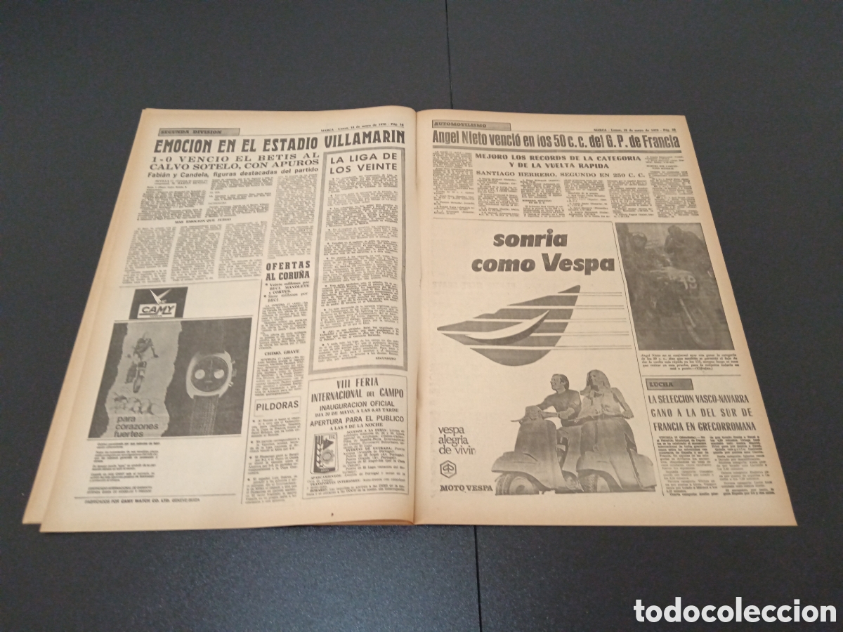 Coleccionismo deportivo: MARCA 18/05/1970 - Foto 9