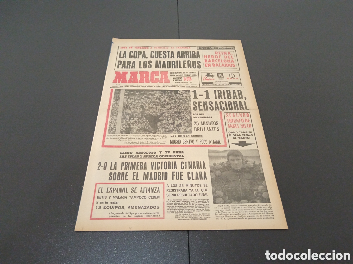 Coleccionismo deportivo: MARCA 18/05/1970 - Foto 1