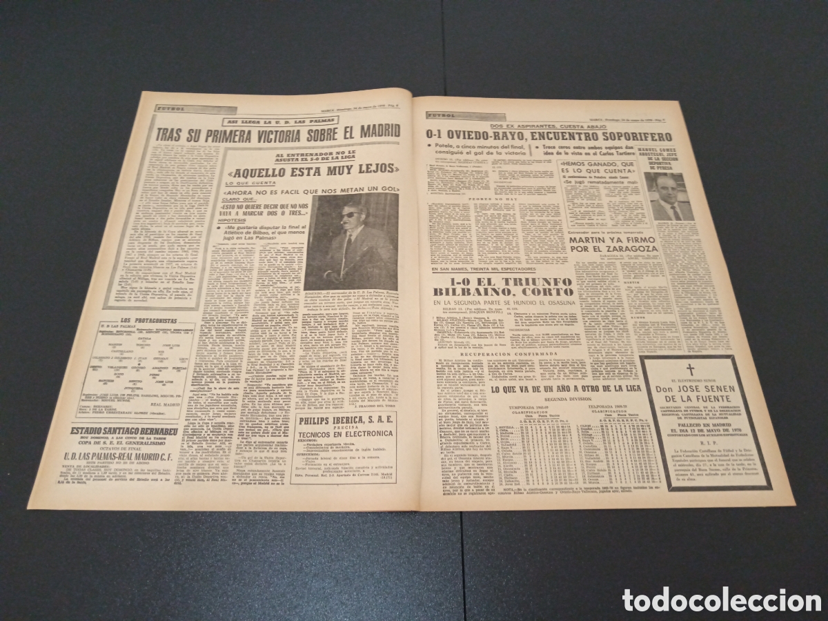 Coleccionismo deportivo: MARCA 24/05/1970 - Foto 3
