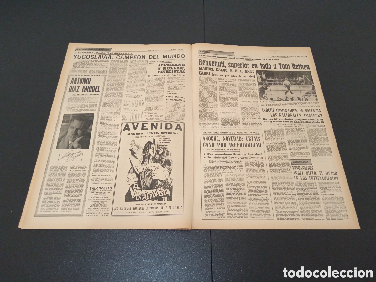Coleccionismo deportivo: MARCA 24/05/1970 - Foto 7