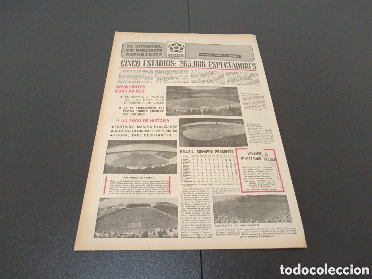 Coleccionismo deportivo: MARCA 24/05/1970 - Foto 9