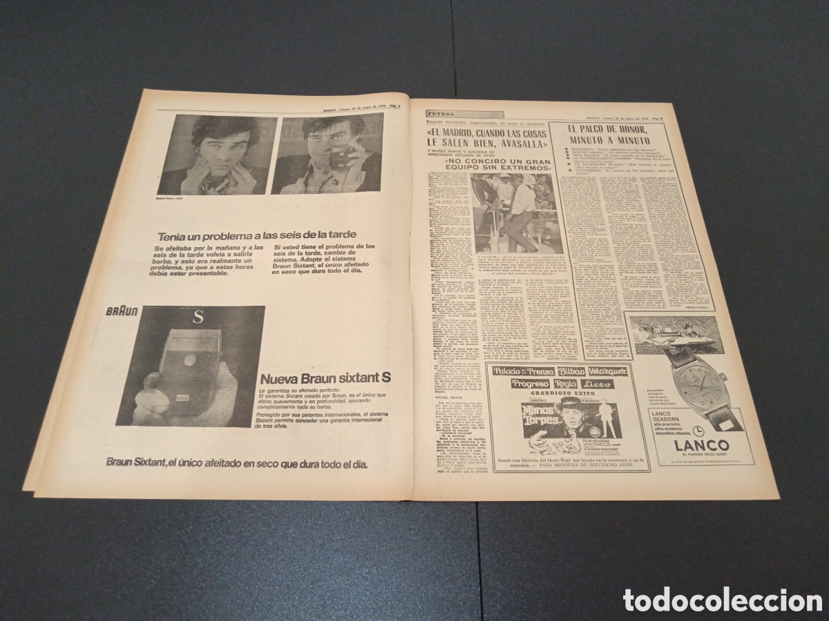 Coleccionismo deportivo: MARCA 25/05/1970 - Foto 3