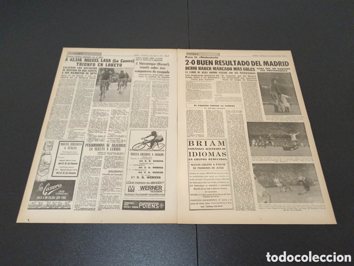 Coleccionismo deportivo: MARCA 31/05/1970 - Foto 2