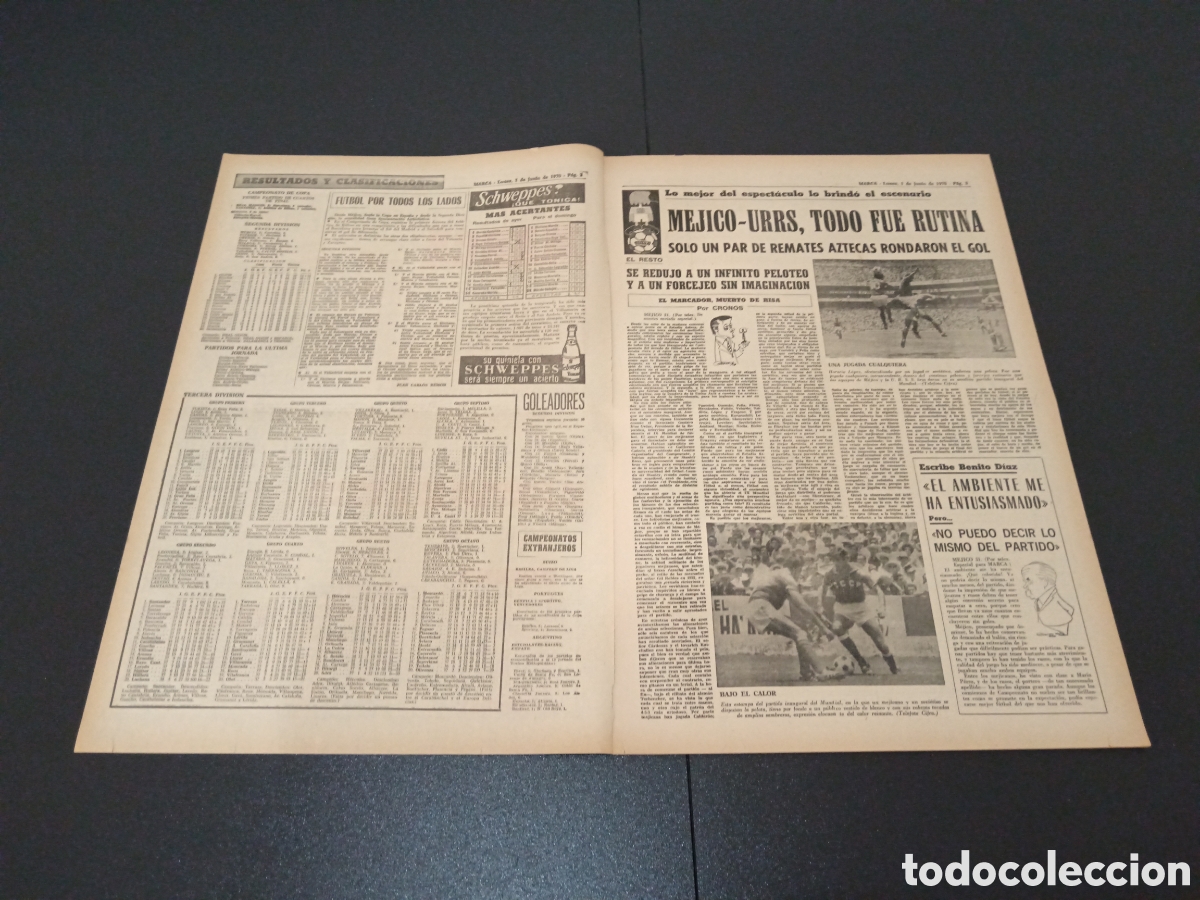 Coleccionismo deportivo: MARCA 01/06/1970 - Foto 2