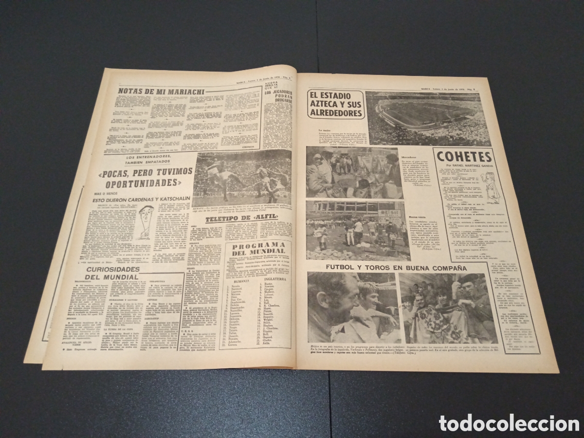 Coleccionismo deportivo: MARCA 01/06/1970 - Foto 3