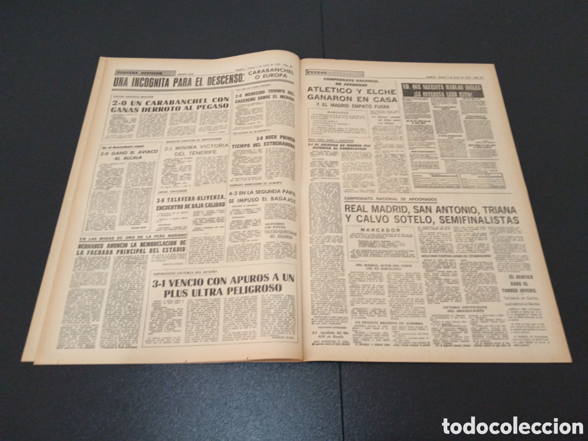 Coleccionismo deportivo: MARCA 01/06/1970 - Foto 7