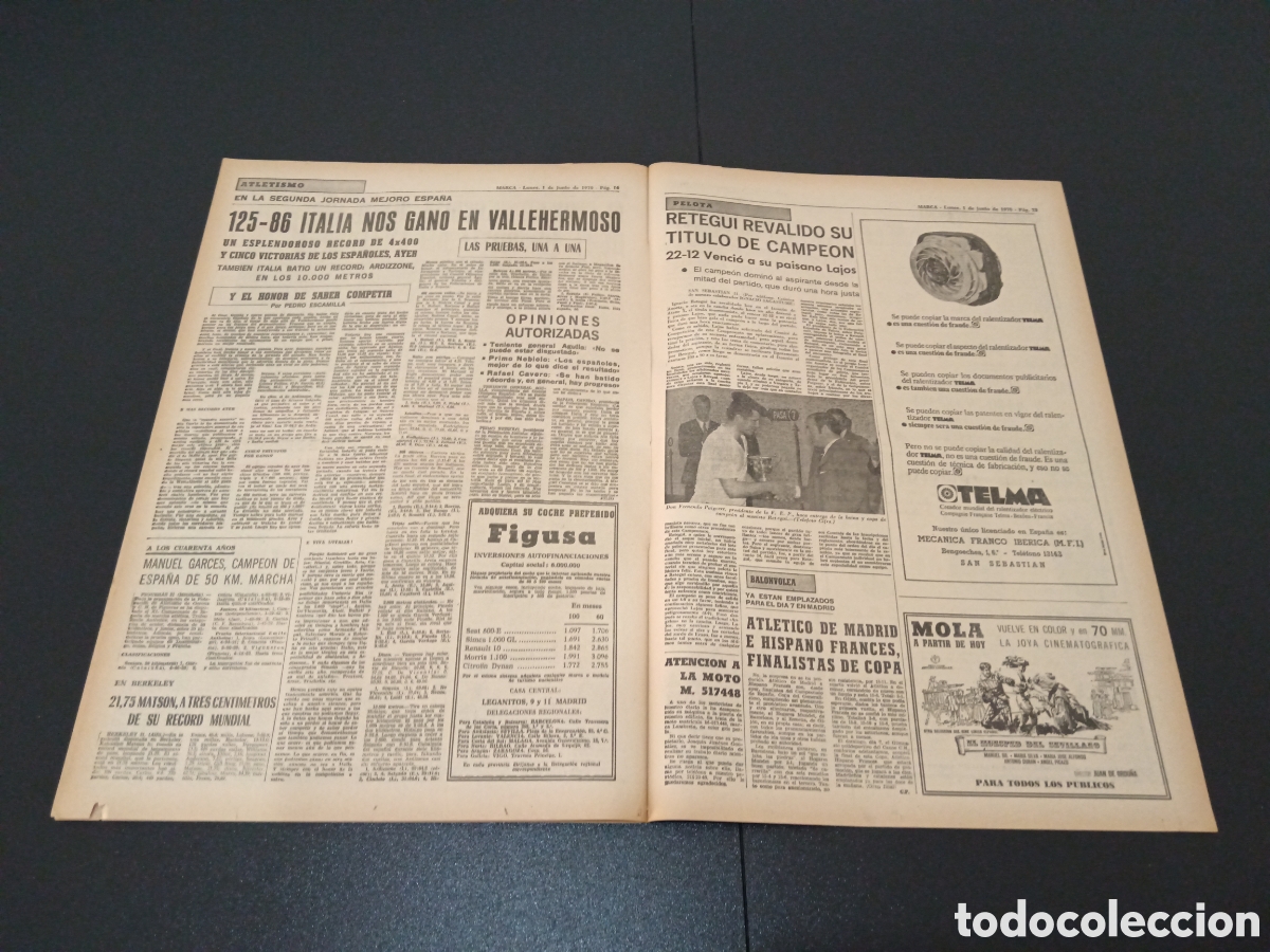 Coleccionismo deportivo: MARCA 01/06/1970 - Foto 9