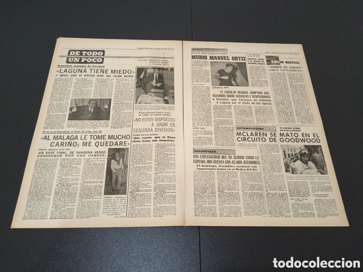 Coleccionismo deportivo: MARCA 03/06/1970 - Foto 4