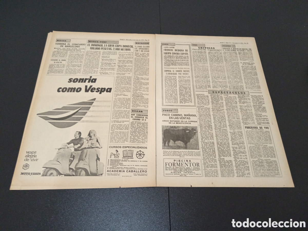 Coleccionismo deportivo: MARCA 03/06/1970 - Foto 5