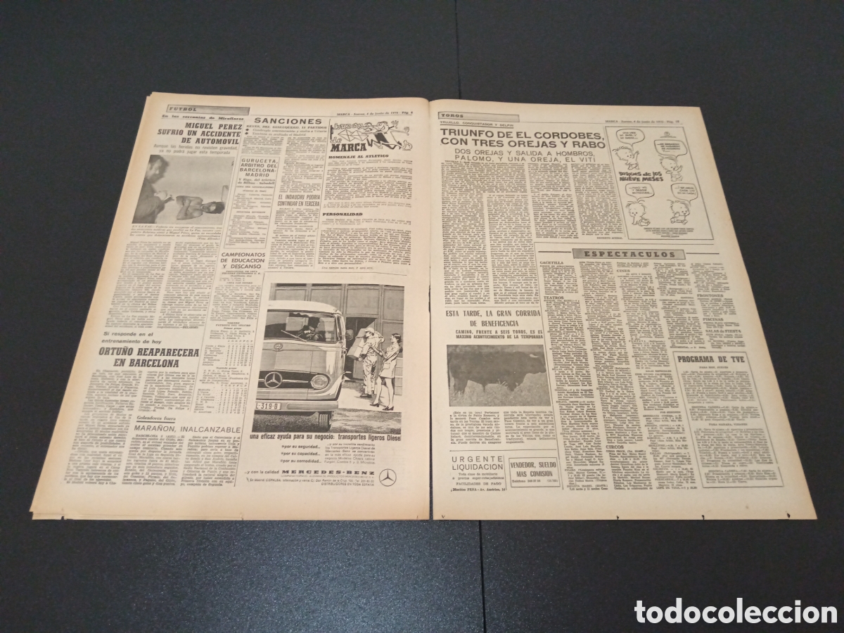 Coleccionismo deportivo: MARCA 04/06/1970 - Foto 5