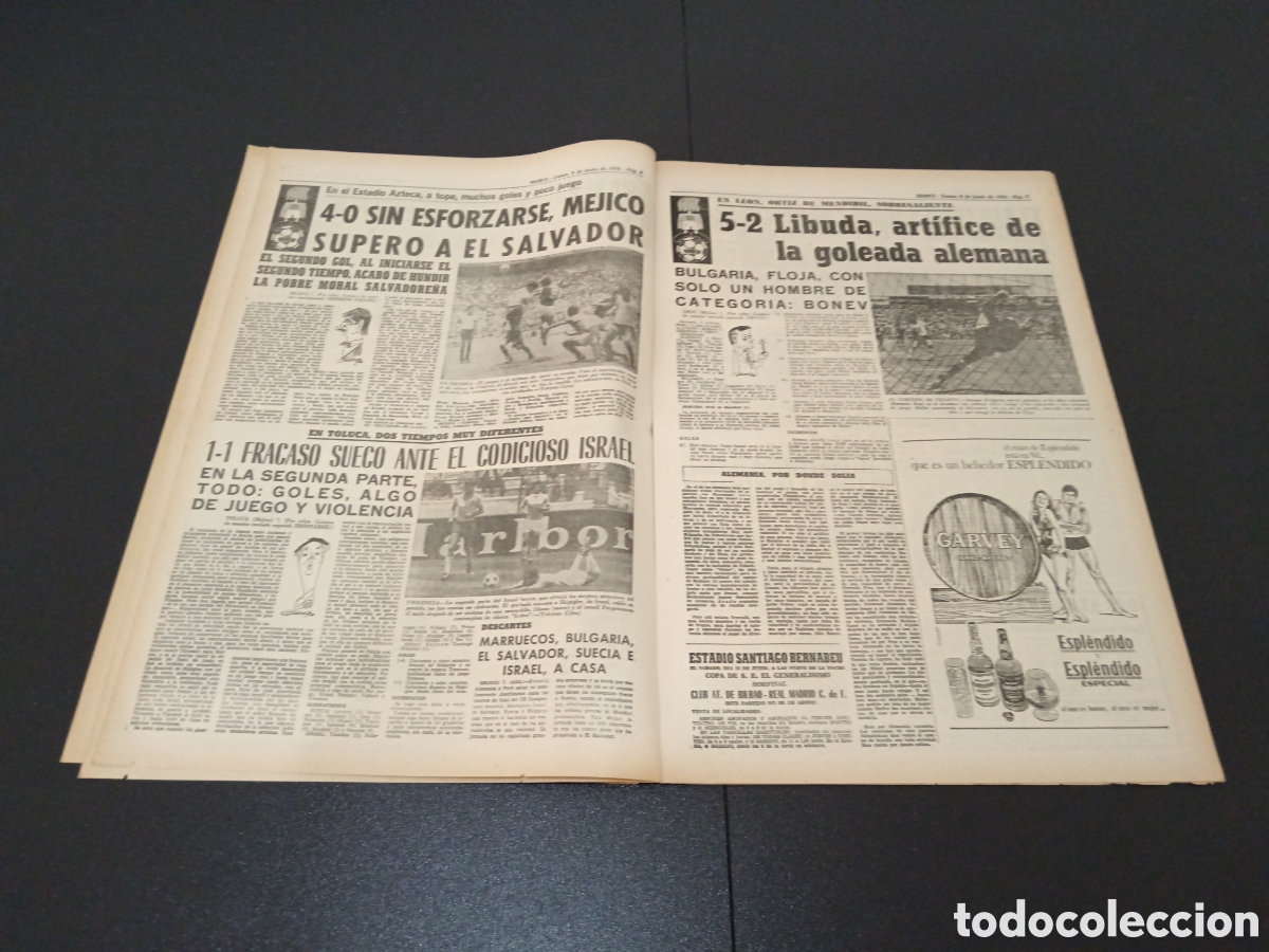 Coleccionismo deportivo: MARCA 08/06/1970 - Foto 4