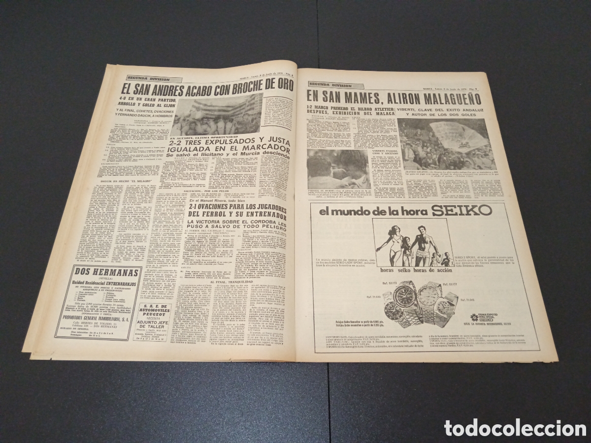 Coleccionismo deportivo: MARCA 08/06/1970 - Foto 5