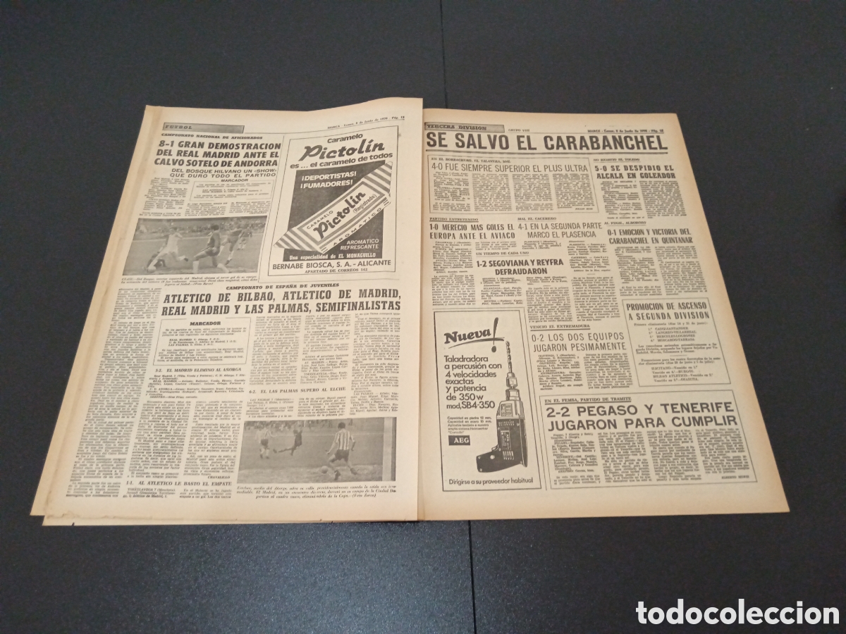 Coleccionismo deportivo: MARCA 08/06/1970 - Foto 7