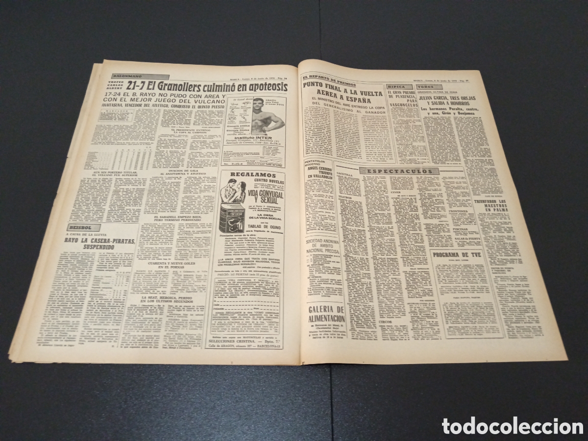 Coleccionismo deportivo: MARCA 08/06/1970 - Foto 12