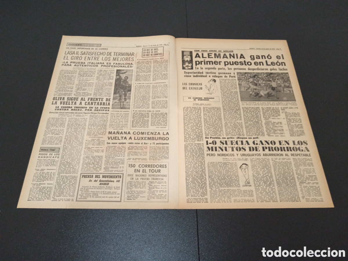 Coleccionismo deportivo: MARCA 11/06/1970 - Foto 2