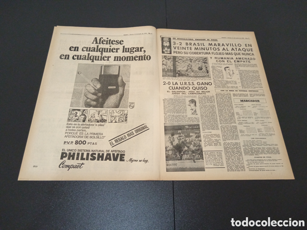 Coleccionismo deportivo: MARCA 11/06/1970 - Foto 3
