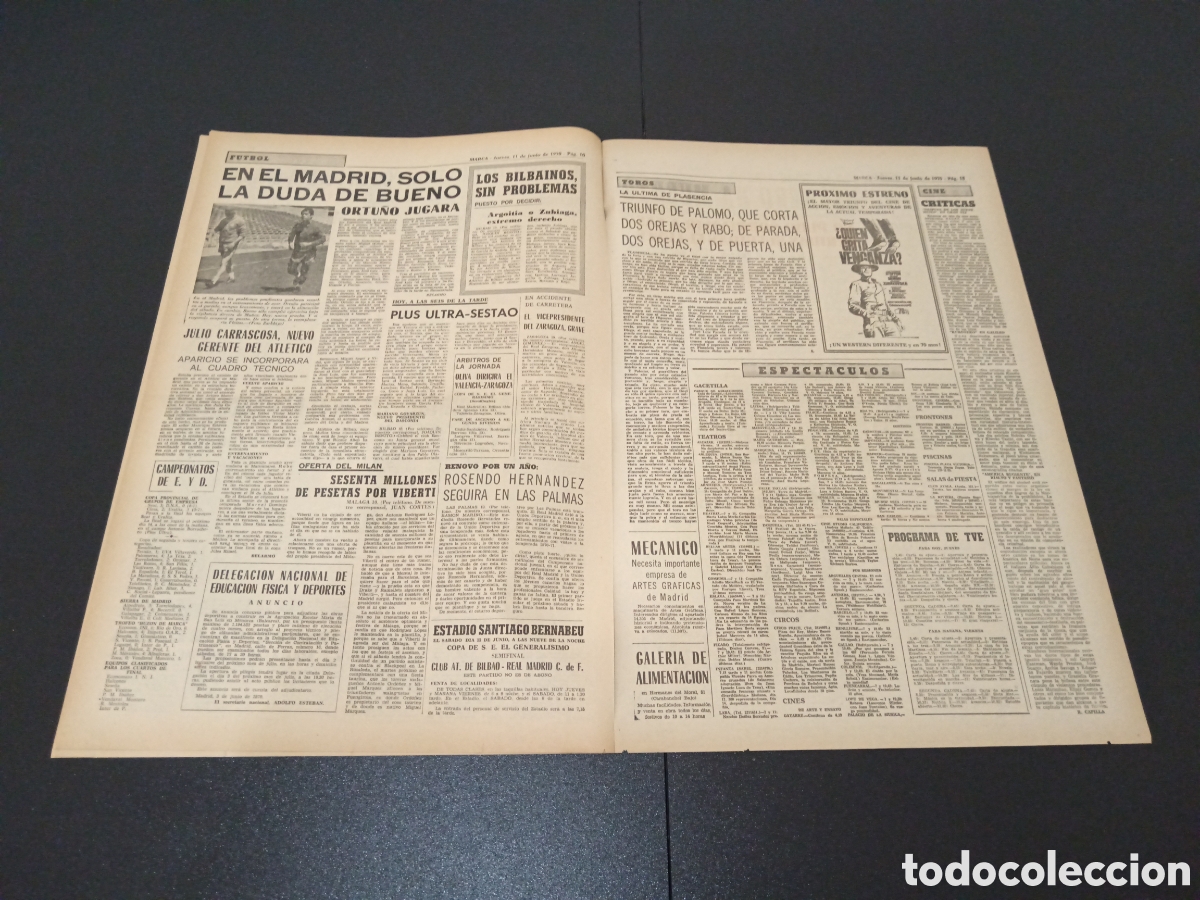 Coleccionismo deportivo: MARCA 11/06/1970 - Foto 5