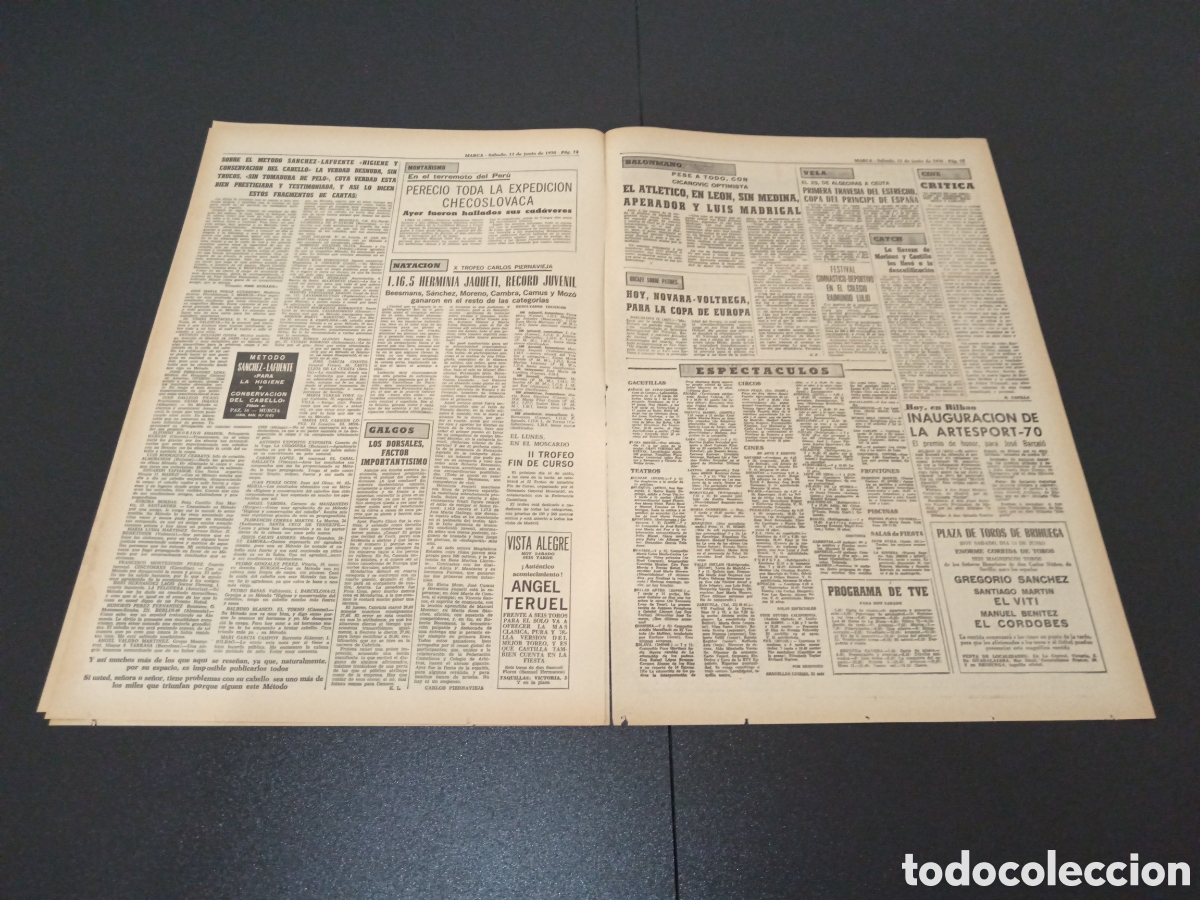 Coleccionismo deportivo: MARCA 13/06/1970 - Foto 4