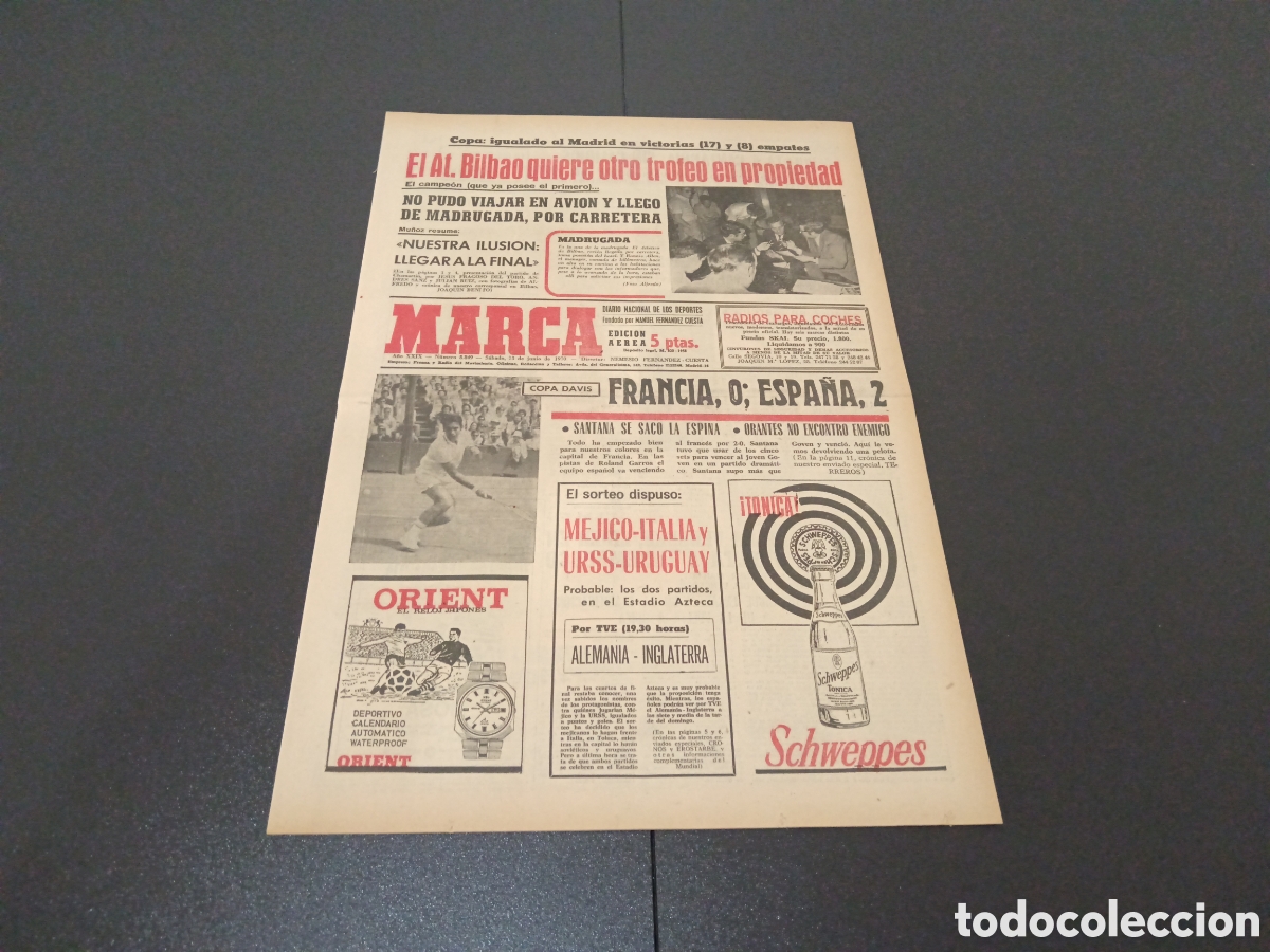 Coleccionismo deportivo: MARCA 13/06/1970 - Foto 1