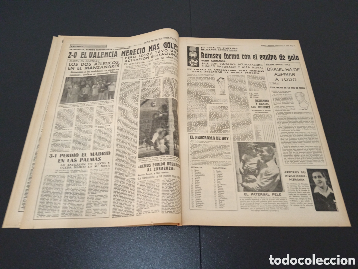 Coleccionismo deportivo: MARCA 14/06/1970 - Foto 4