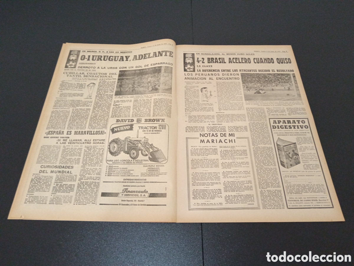 Coleccionismo deportivo: MARCA 15/06/1970 - Foto 3