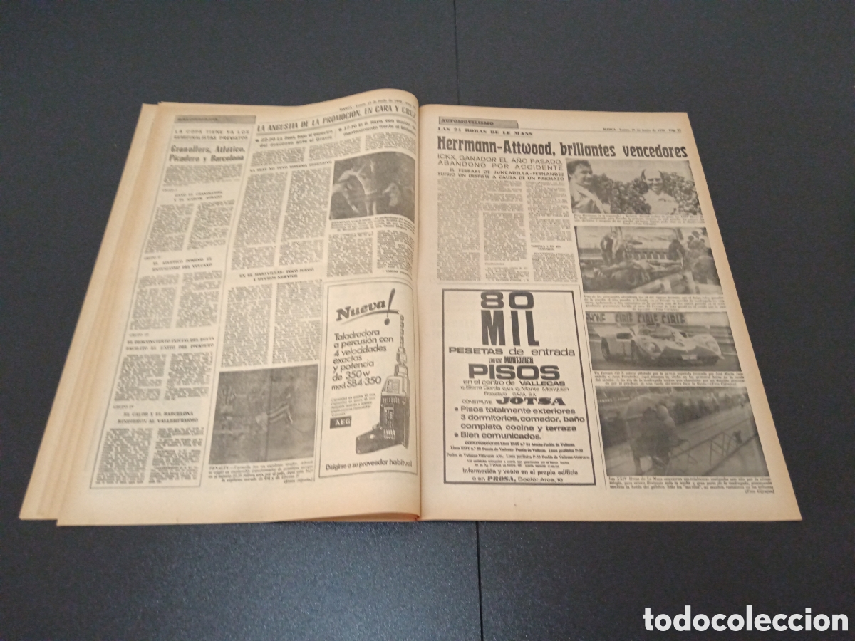Coleccionismo deportivo: MARCA 15/06/1970 - Foto 8