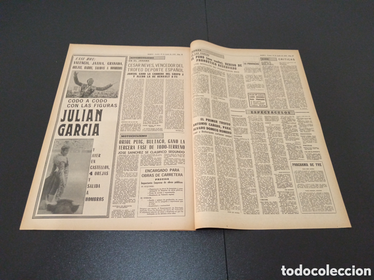 Coleccionismo deportivo: MARCA 15/06/1970 - Foto 9