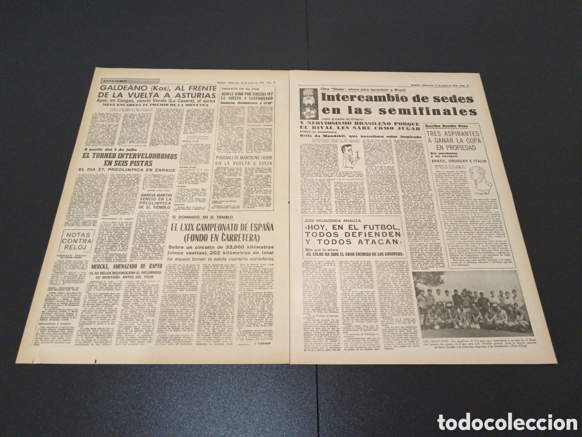 Coleccionismo deportivo: MARCA 17/06/1970 - Foto 2