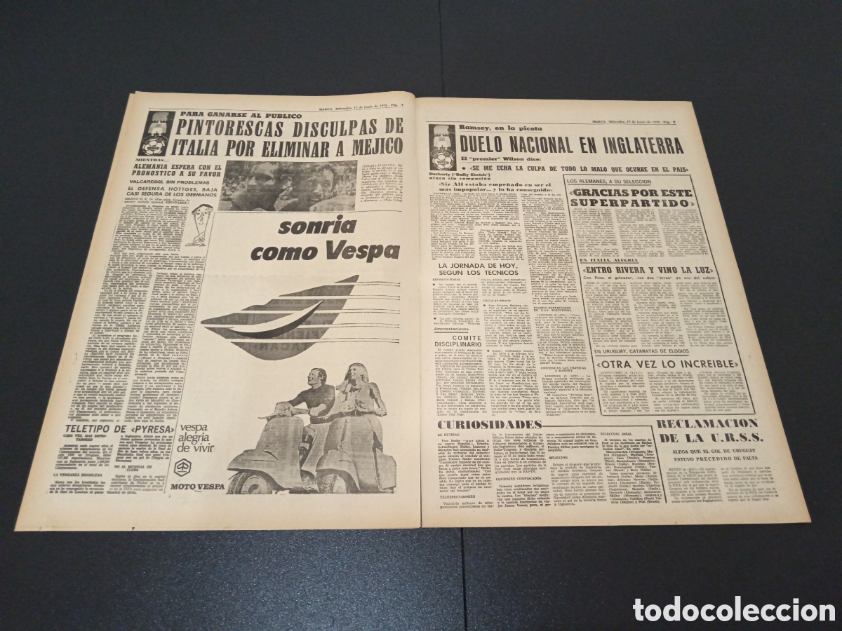 Coleccionismo deportivo: MARCA 17/06/1970 - Foto 3