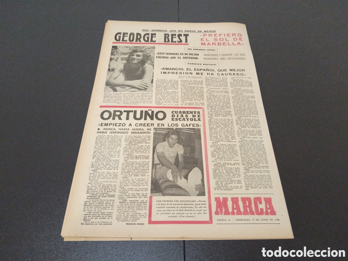 Coleccionismo deportivo: MARCA 17/06/1970 - Foto 7