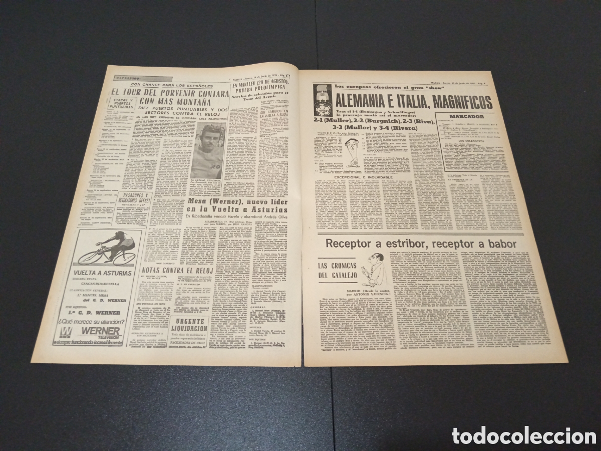 Coleccionismo deportivo: MARCA 18/06/1970 - Foto 2